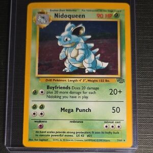 Pokemon Jungle Set 1999 Nidoqueen Rare Holo Trading Card (7/64)